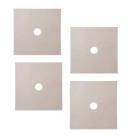 Set of 4 pieces stove protection foil, beige color